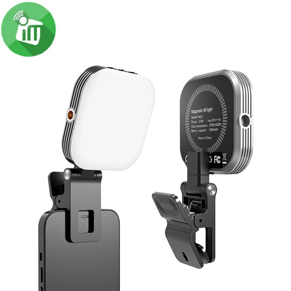 F-622 Magnetic LED Selfie Light Portable Clip