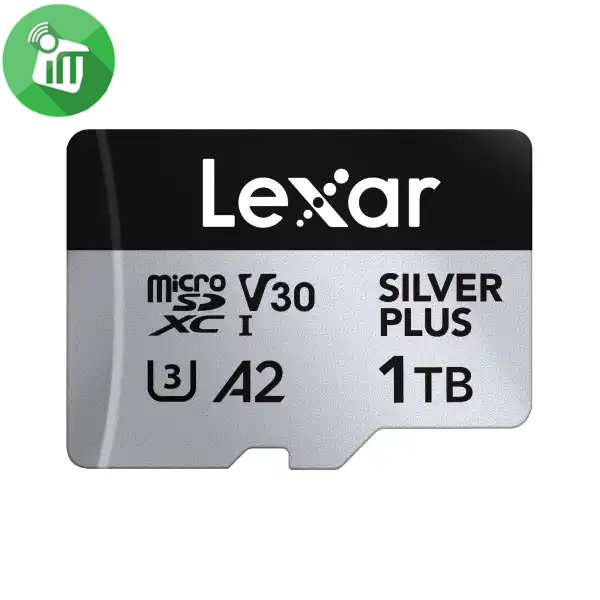 Lexar Silver Plus 1TB microSDXC UHS-I Card With Adapter 205MB/s