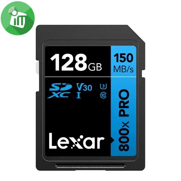 Lexar 800x PRO 128GB SDXC UHS-I Card For Camera 150MB/s