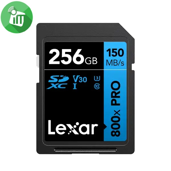 Lexar 800x PRO 256GB SDXC UHS-I Card For Camera 150MB/s